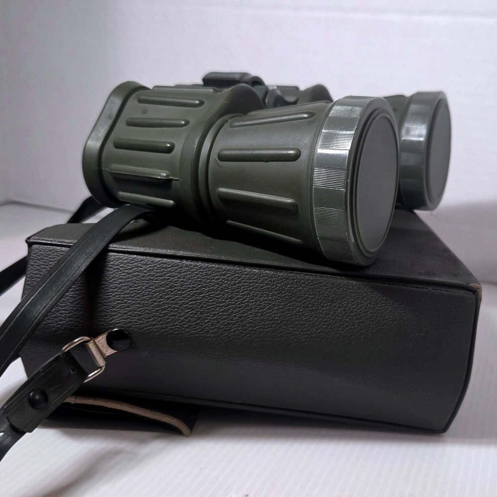 Vintage Sears 7x50mm Binoculars Model 473.2513500 356ft 1000yds W/ Storage Case